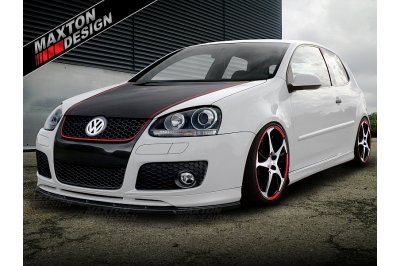 Накладка сплиттер на передний бампер на Volkswagen Golf V GTI Votex